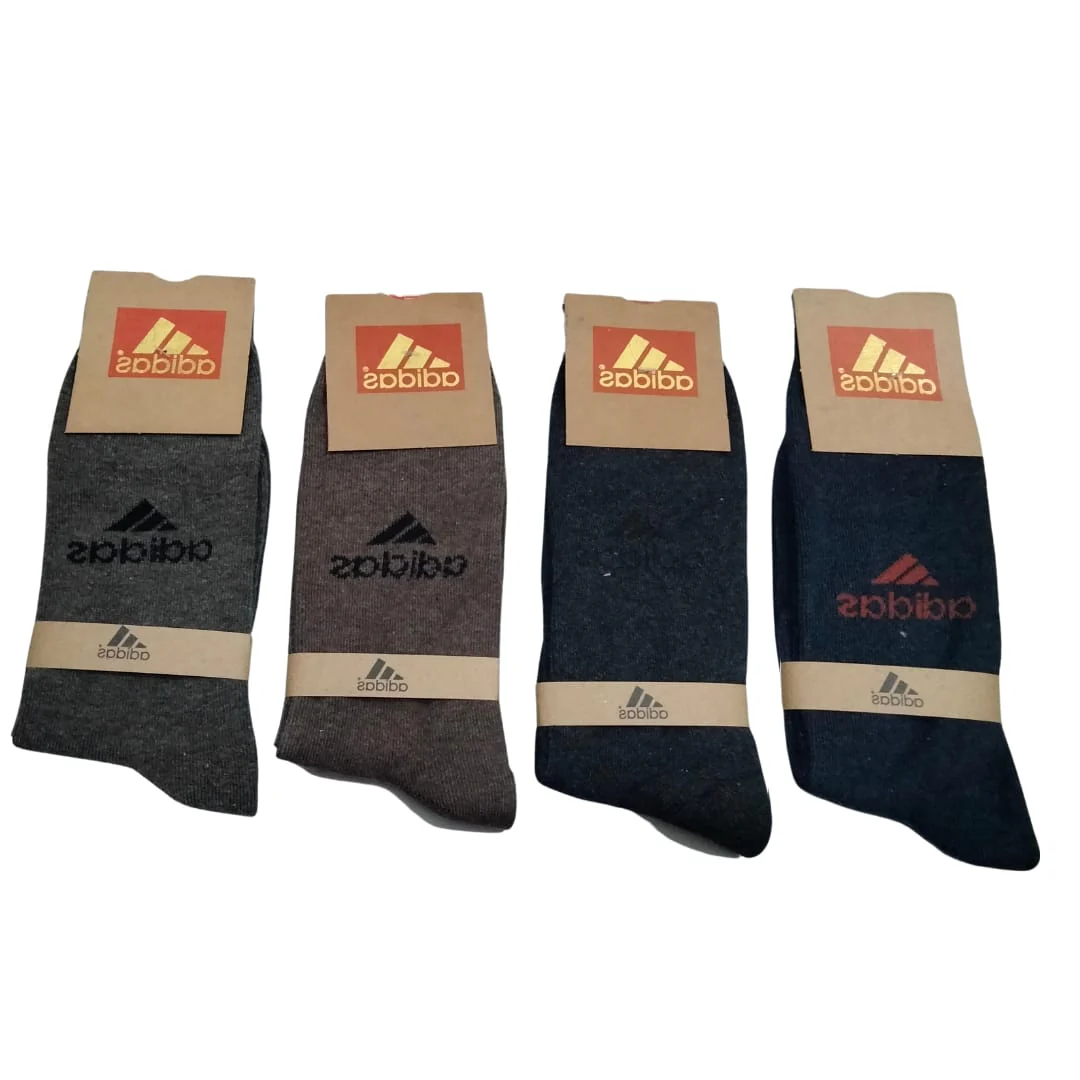Adidas Long Cotton Winter Socks-MIX Colors (3 Pairs) - Image 5