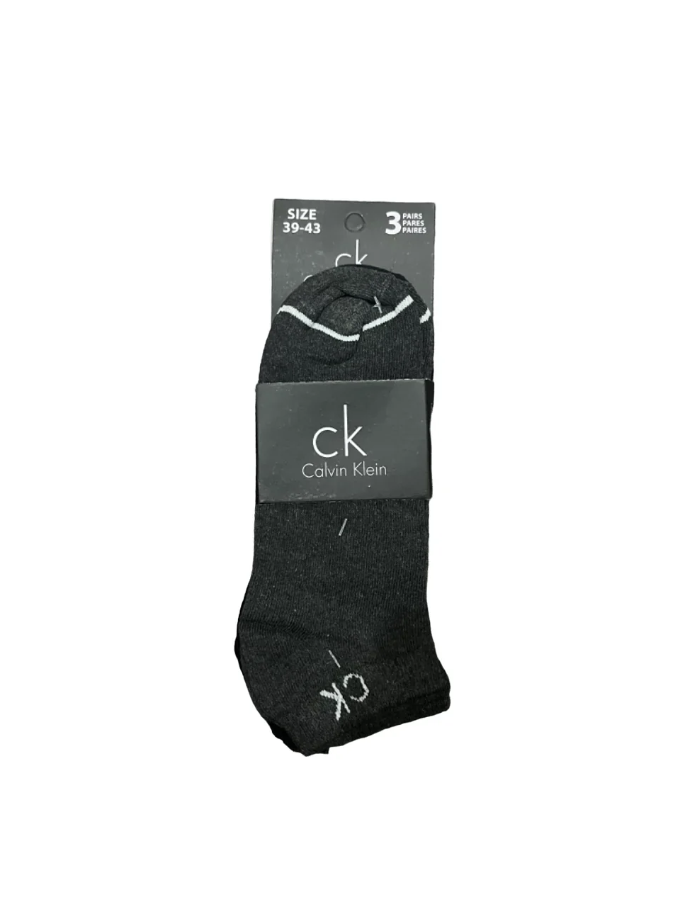 Branded CK  Cotton Ankle Socks (Pack Of 3 Pairs) - Image 4