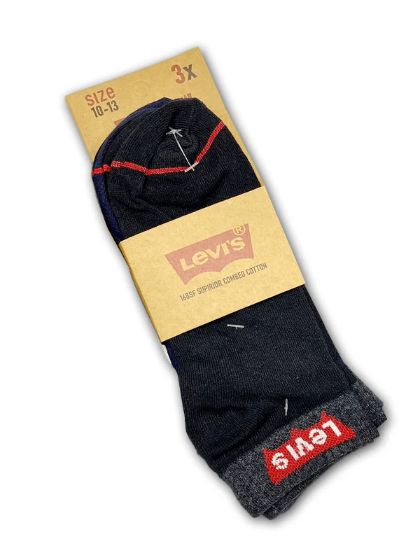 Branded Levi's  Cotton Ankle Socks (Pack Of 6 Pairs) - Image 4